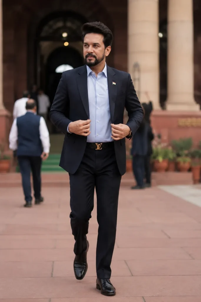 Anurag Thakur Biography: Age, Wife, Family, Net Worth and Political Career 4 Anurag Singh Thakur belt